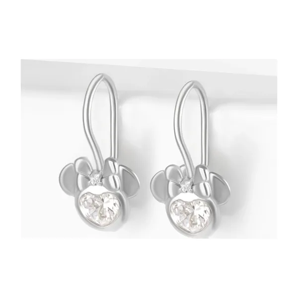 Серьги детские из серебра с фианитами — арт. 000-396026