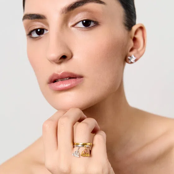 Кольцо из серебра с фианитами «Корона», коллекция GATHER LUCK Dzhanelli Jewellery Poison Drop — модель ysd2bun — фото 2