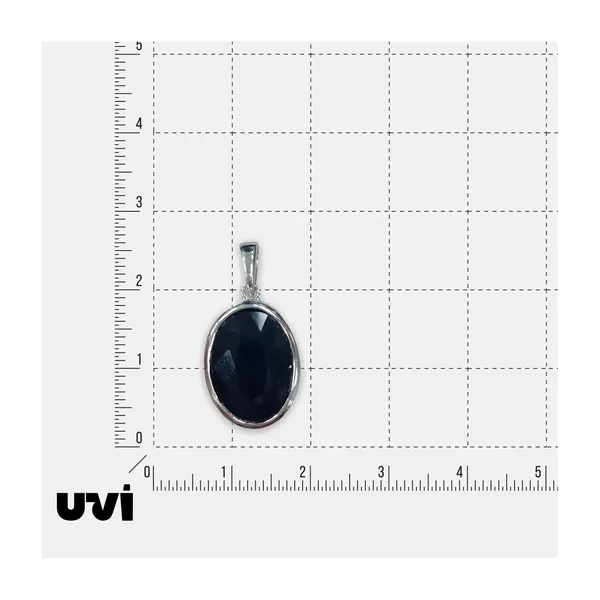 Серебряная подвеска с сапфиром — арт. 10421-000893