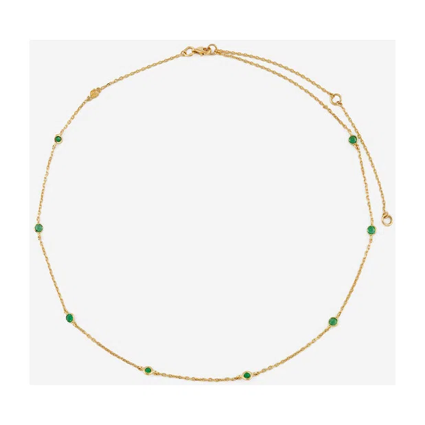 Колье из золота с изумрудом Herald Percy Diamonds Poison Drop — модель ss72nu3