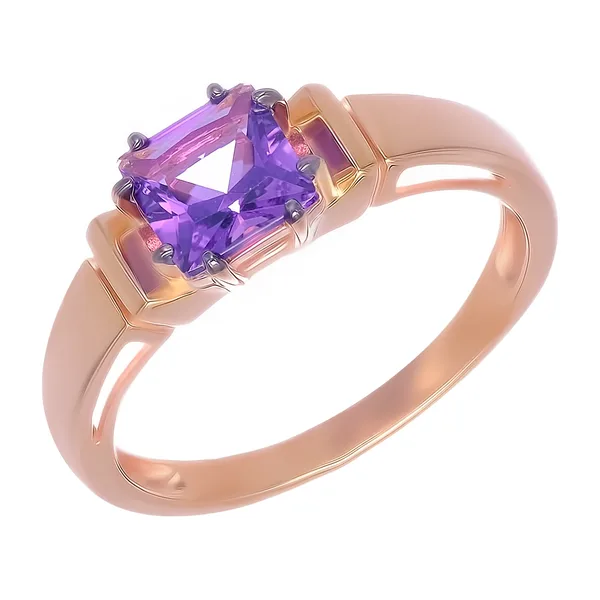 Серебряное кольцо с аметистом