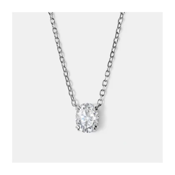 Серебряное колье с муассанитом — арт. 10723-000088
