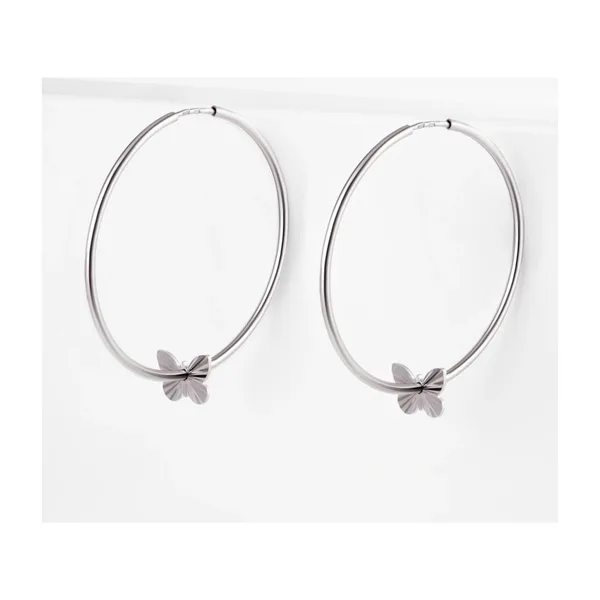 Серьги конго из серебра — арт. 000-363455