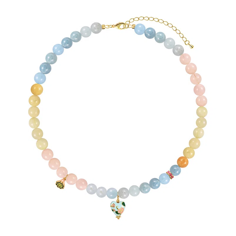 Колье с бериллом Blue Heart Beads Leo Lee Poison Drop — модель 5tsc7pc — фото 2