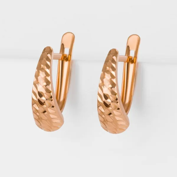 Серьги из красного золота — арт. 000-363158