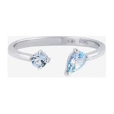 Кольцо из белого золота с топазами Herald Percy Diamonds Poison Drop — модель 54yuxex
