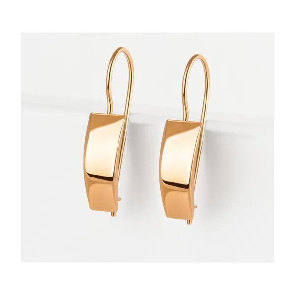 Серьги из красного золота — арт. 000-372049