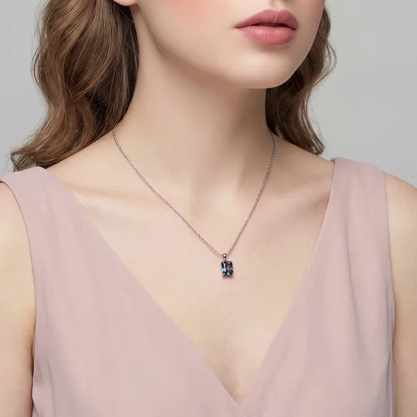Серебряная подвеска с кубическим цирконием — арт. 10423-000158
