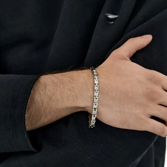 Серебристый браслет BRACELET BACKLINER Brosway Poison Drop — модель peqmpa2 — фото 3