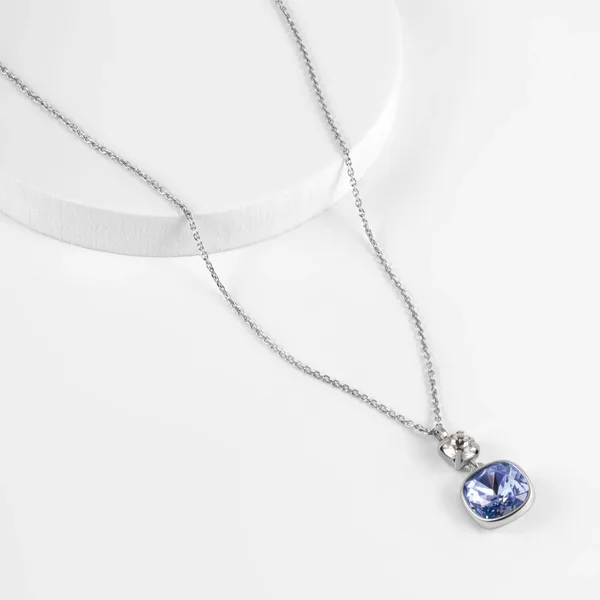 Колье из серебра с кристаллами Swarovski — арт. 000-390443