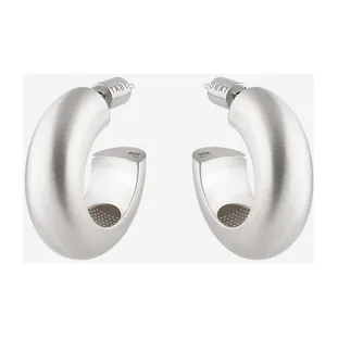 Матовые серьги из серебра GLOW HOOPS — модель 3gctktw