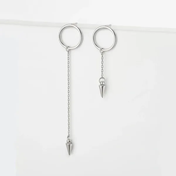 Серьги гвоздики из серебра — арт. 000-358987
