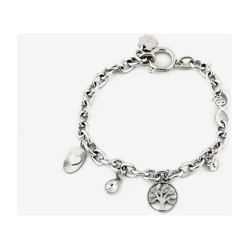 Серебристый браслет CHAKRA — модель qj80b4f