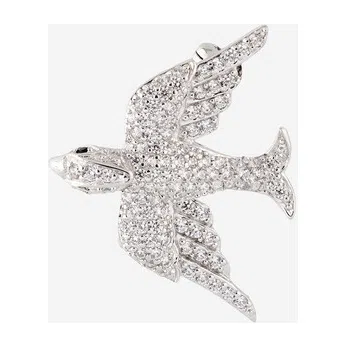 Брошь из серебра Bird с кристаллами WANNA?BE! Poison Drop — модель q4gu7b8 — фото 4