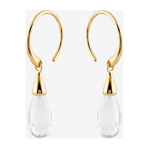 Позолоченные серьги из серебра с горным хрусталём Wisteria Gems Poison Drop — модель jpxzhv0