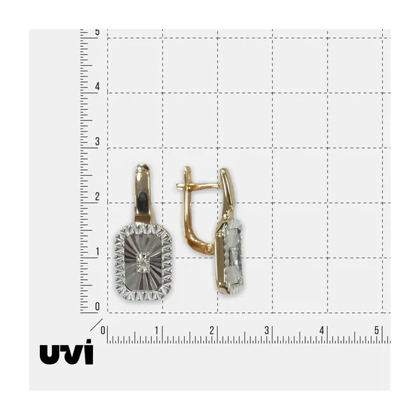 Серебряные серьги с бриллиантами — арт. 10521-001671