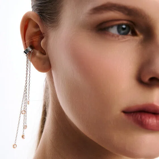 Кафф из серебра с фианитами SKYE Poison Drop — модель ret7wc8 — фото 3