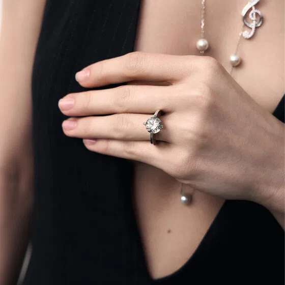 Кольцо из серебра с горным хрусталем TERRA BRUTE RING CRYSTAL CULT VII Poison Drop — модель cxqxkee — фото 2