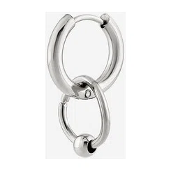Серебристая моносерьга с бусиной Hand Around Poison Drop — модель 8u4aky6