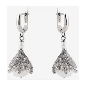 Серьги с жемчугом майорика Silent Garden Blue Jay Poison Drop — модель c9hms03 — фото 3