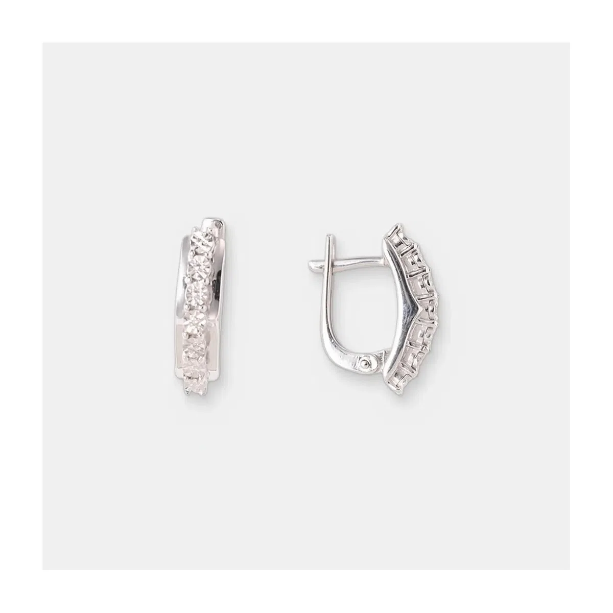 Серебряные серьги с бриллиантами UVI, арт. 10521-001351