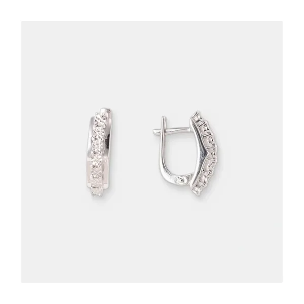 Серебряные серьги с бриллиантами — арт. 10521-001351