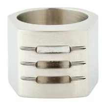 THUMB GRILL Кольцо серебристое Rick Owens Poison Drop — модель xd798a0
