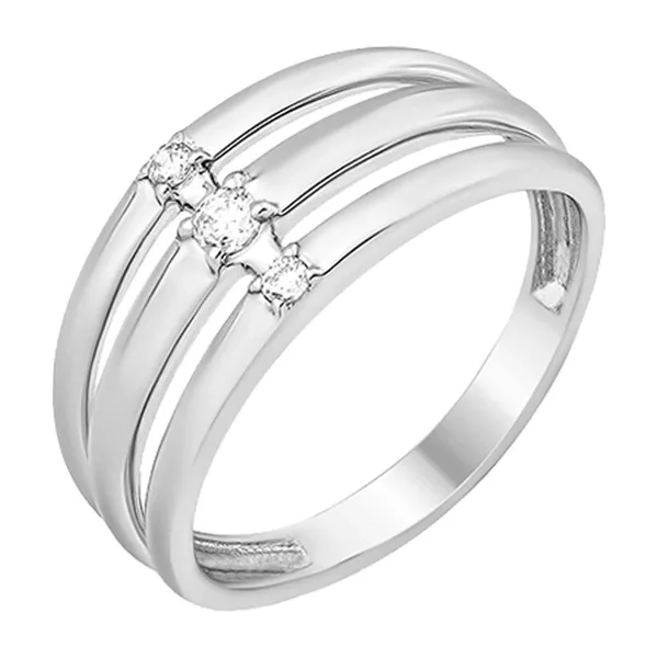 Кольцо из серебра с фианитами — арт. 000-308598