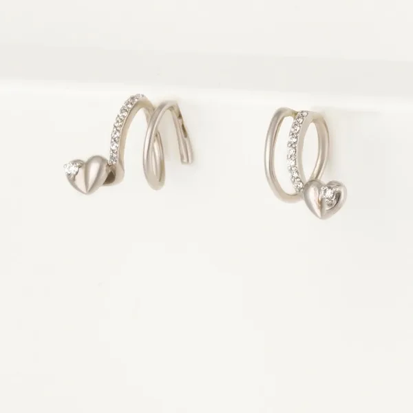 Серьги из серебра с фианитами — арт. 000-327272