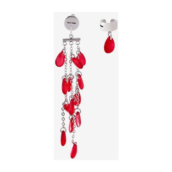 Асимметричные серьги TATI YORK — модель hz7btps