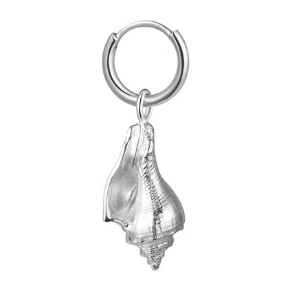 Моносерьга-ракушка из серебра Conch Shell mini Ms. Marble Poison Drop — модель 0mk9bbs — фото 2