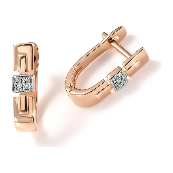 Серьги из золота с бриллиантами — арт. 10519-000210
