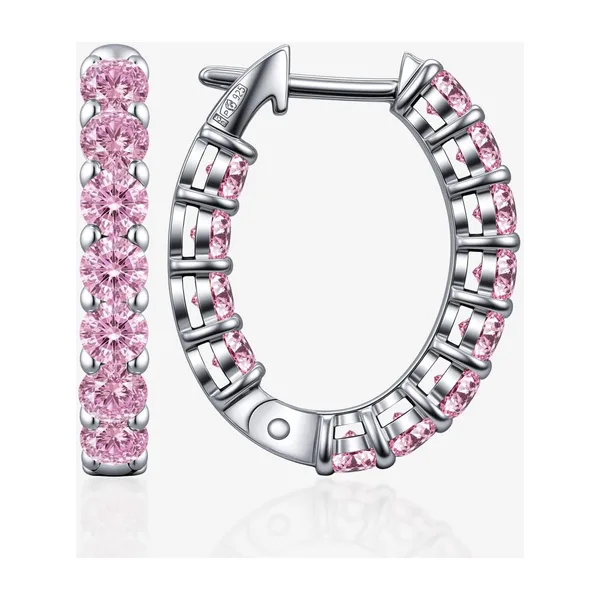 Серьги из серебра с фианитами — арт. 000-404204