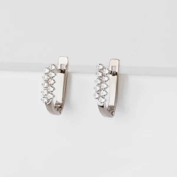 Серьги детские из серебра с фианитами — арт. 000-280445
