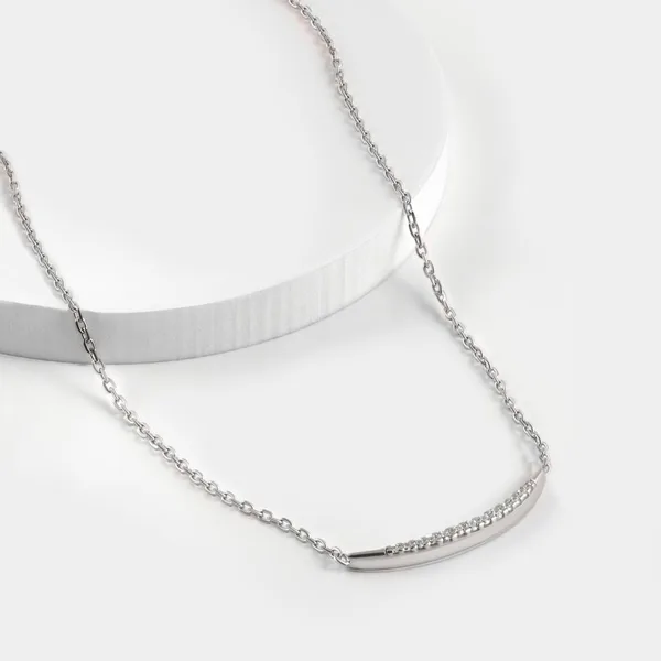 Колье из серебра с фианитами — арт. 000-375627