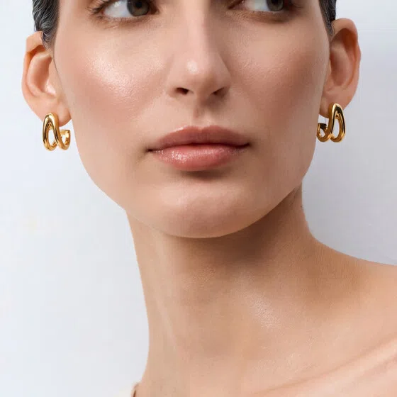 Позолоченные серьги Hedda Philippe Audibert Poison Drop — модель x83wt7j — фото 2