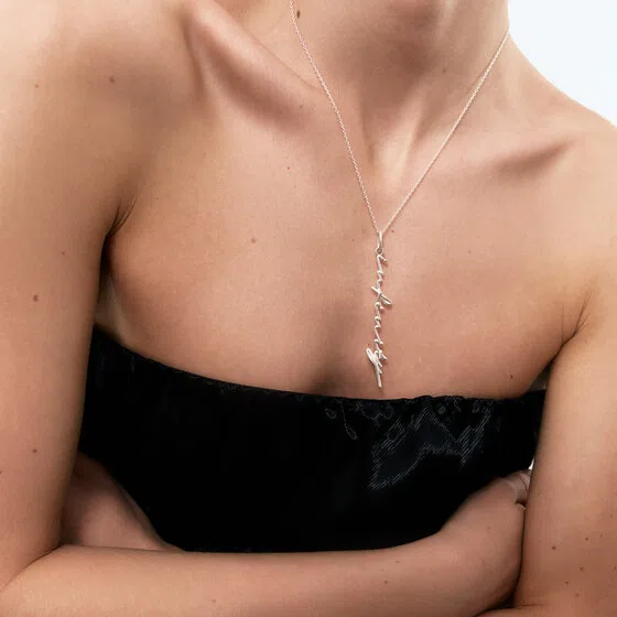 Колье с подвеской из серебра со словом «Infinity» с цепочкой Lovelavka Poison Drop — модель drxt5gt — фото 2