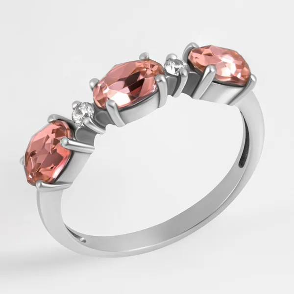 Кольцо из серебра с кристаллами swarovski и фианитами — арт. 000-368570