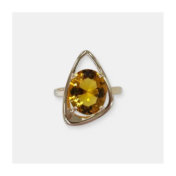 Серебряное кольцо с цитрином — арт. 10322-005246