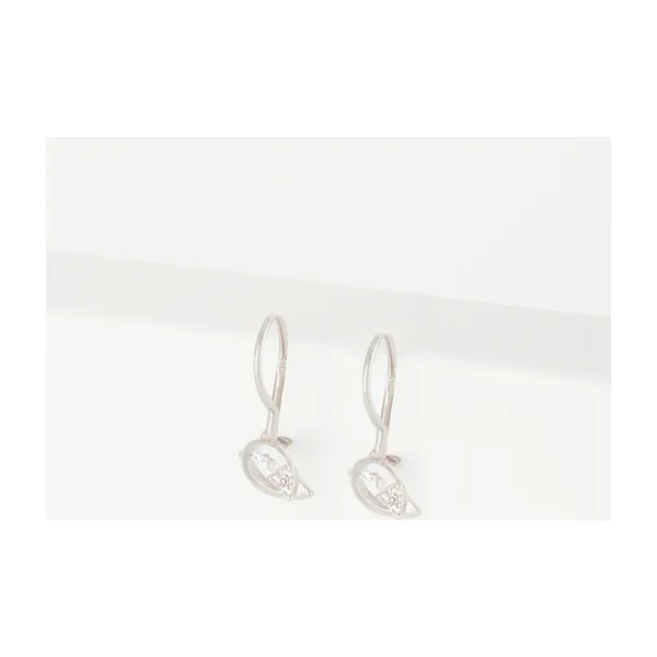 Серьги детские из серебра с фианитами — арт. 000-284257