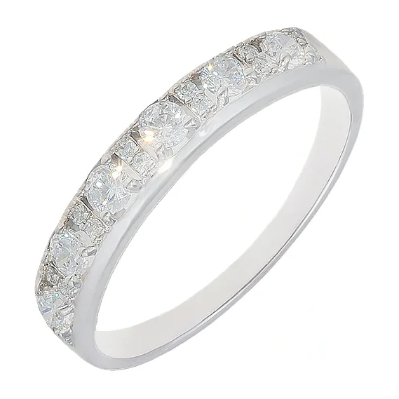 Кольцо из серебра с фианитами — арт. 000-310873