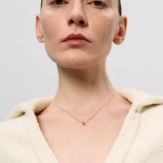 Маленькая подвеска из серебра «ягодка» с корундом УРА jewelry Poison Drop — модель f6xsyxz — фото 3