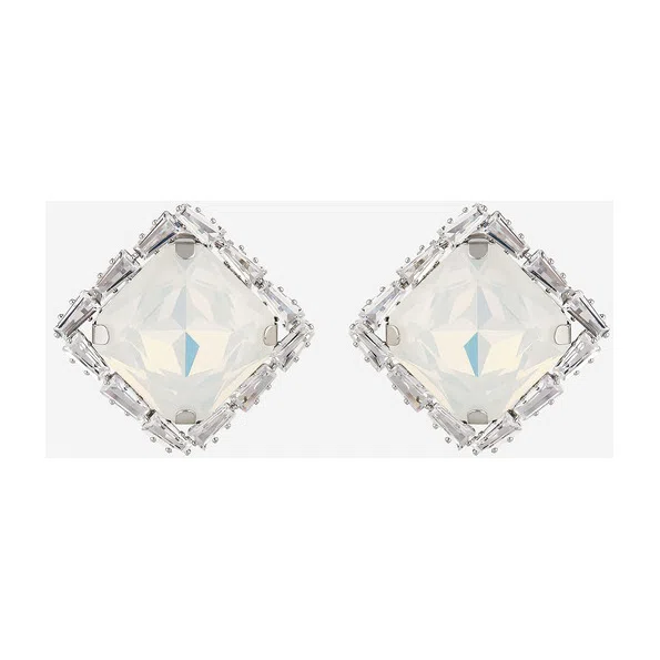 Серебристые серьги с кристаллами Nuance Poison Drop — модель iadxcef — фото 3