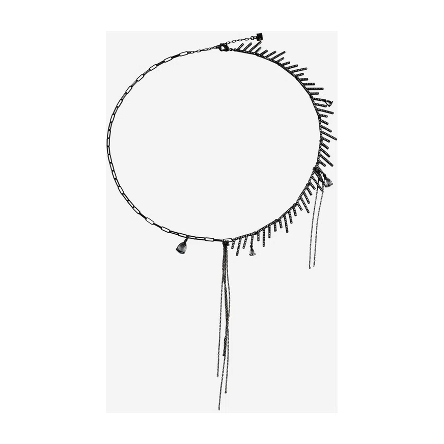 Черное колье из латуни с кристаллами Mist Caviar Jewellery Poison Drop — модель wzt68xf — фото 2