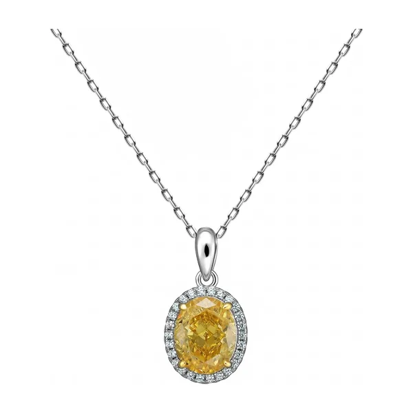 Серебряное колье с кубическим цирконием