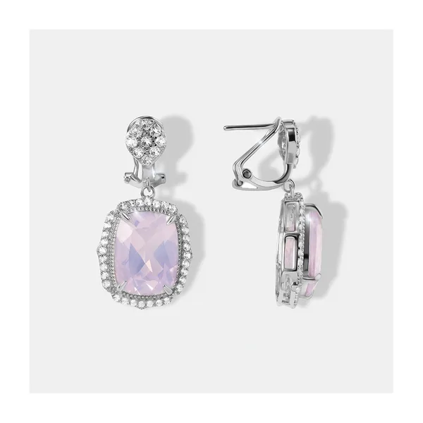 Серебряные серьги с кварцем — арт. 10522-003380