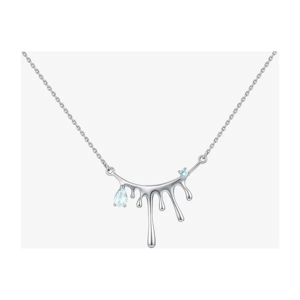 Серебряное колье с фианитами — арт. 000-409578