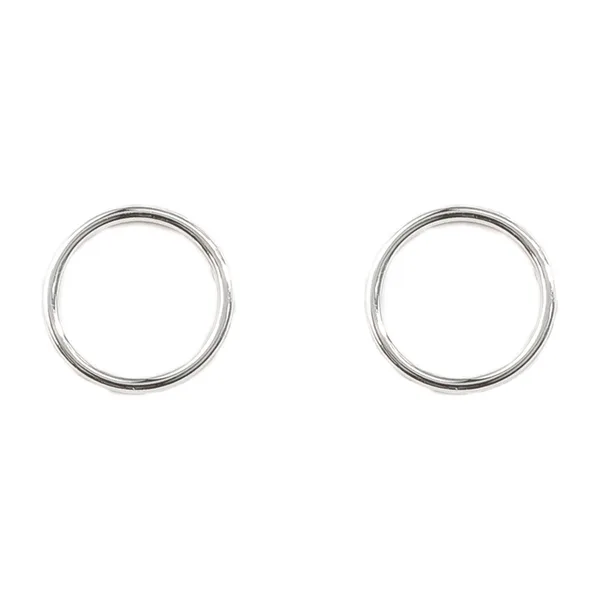 Серьги-кольца из серебра — модель 5i06dbh