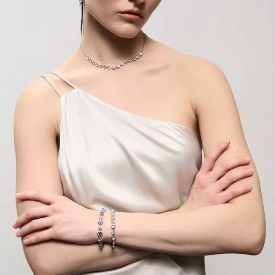 Серебристый браслет с кристаллами BRACELET SYMPHONIA Brosway Poison Drop — модель xe525j2 — фото 6
