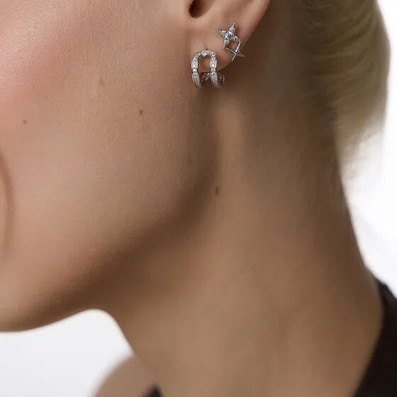 Серьги из серебра с фианитами R!VER Poison Drop — модель txdawhu — фото 3